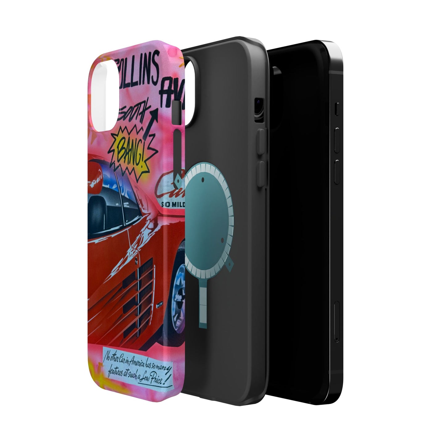 MagSafe "miami momentos" airbrush iPhone case