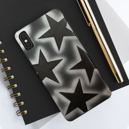 "chrome stars" airbrush iPhone case