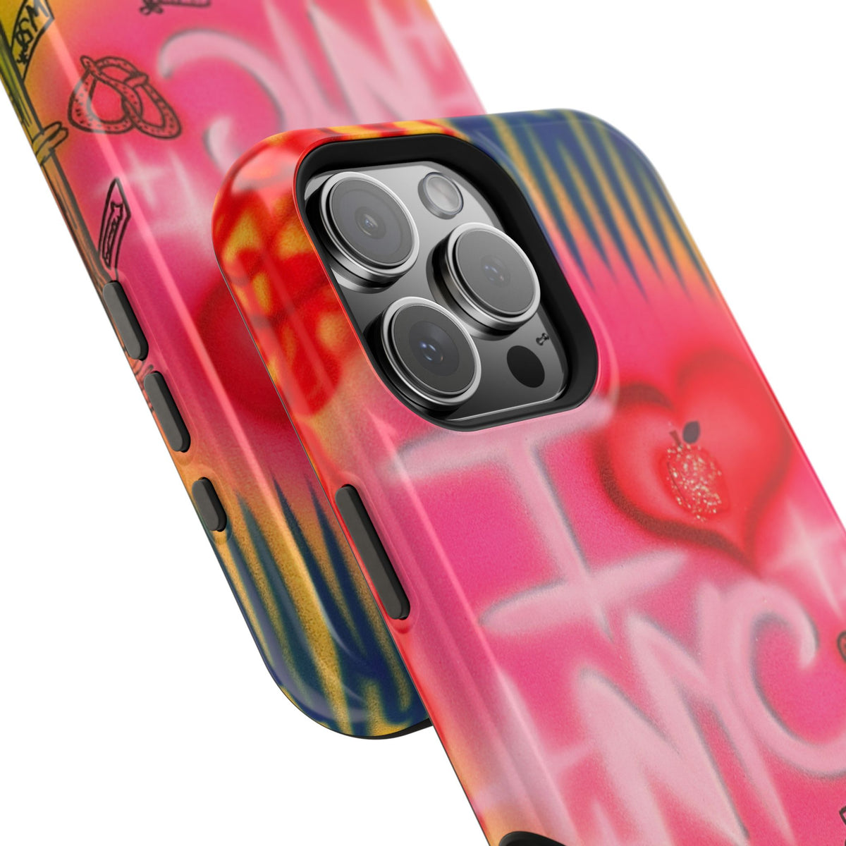 MagSafe „In der Stadt“ Airbrush iPhone-Hülle