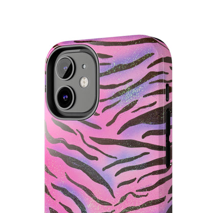 "glitter zebra" airbrush iPhone case