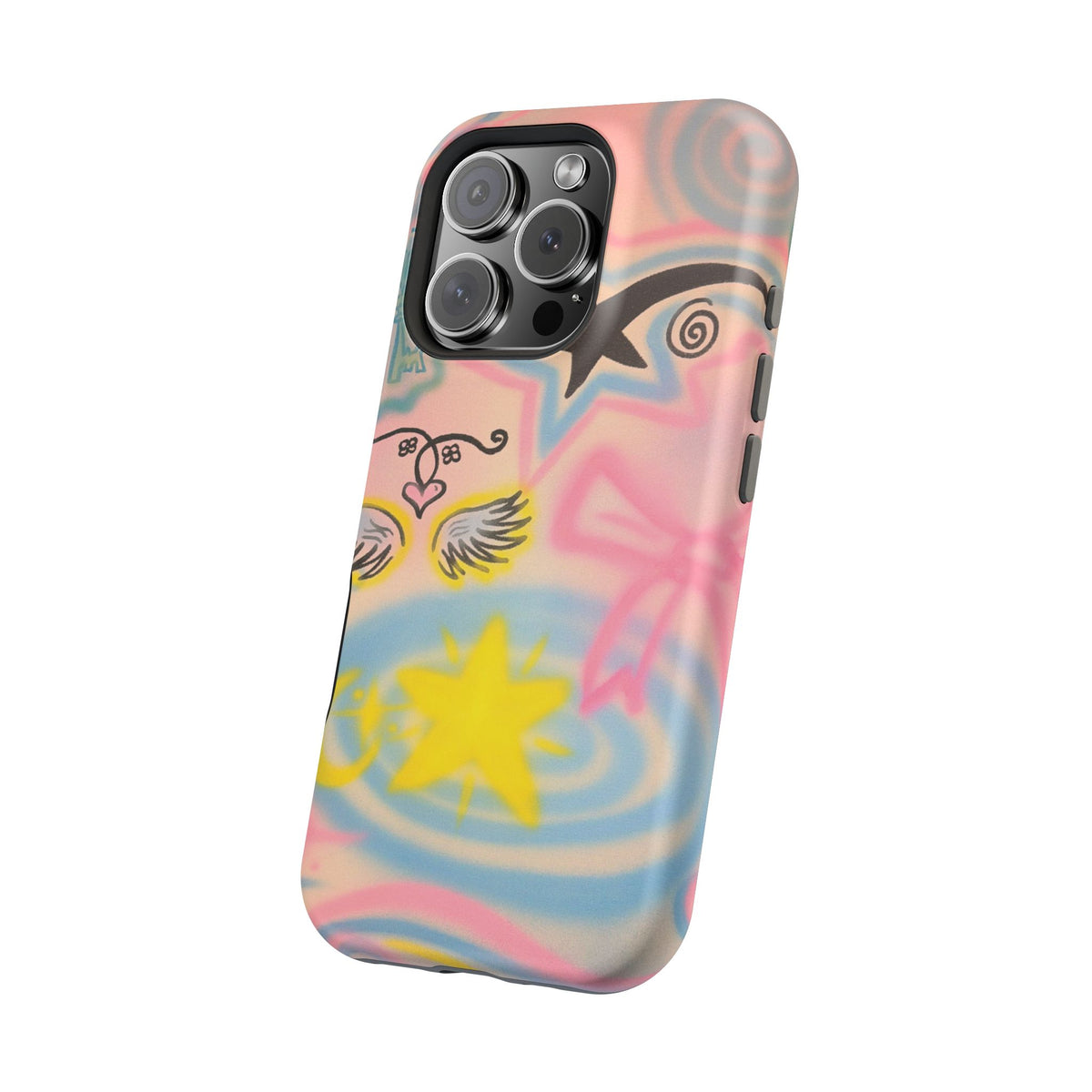 MagSafe "star energy" airbrush iPhone case