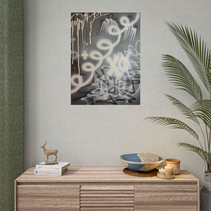 "spatial blur" airbrush rolled print