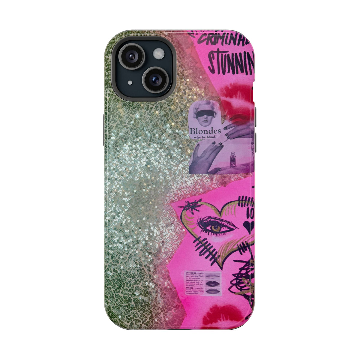 MagSafe "glitter gloss" airbrush iPhone case