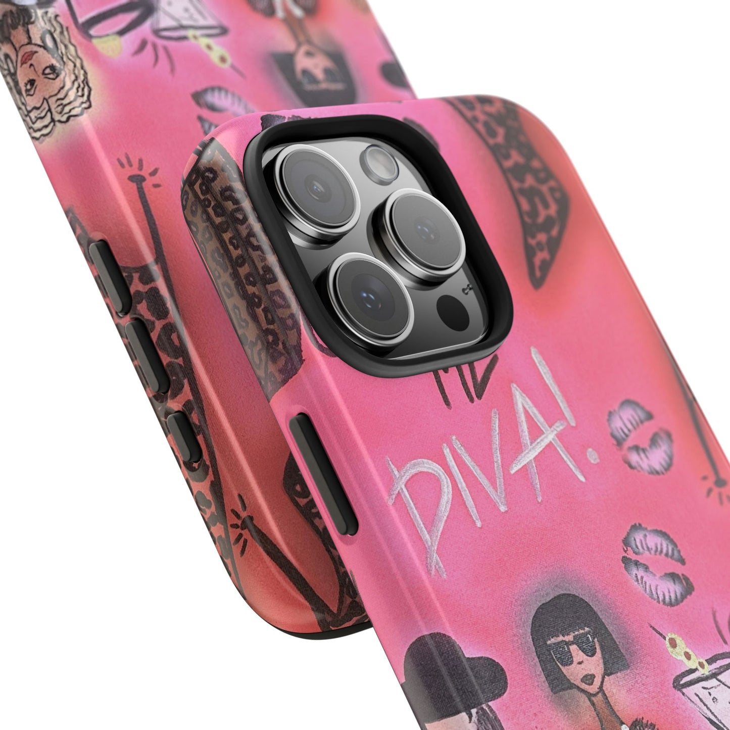"party diva" airbrush iPhone case