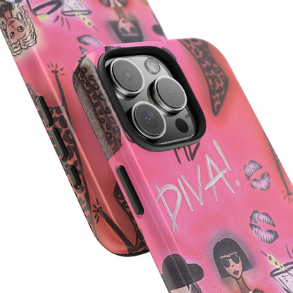 "party diva" airbrush iPhone case