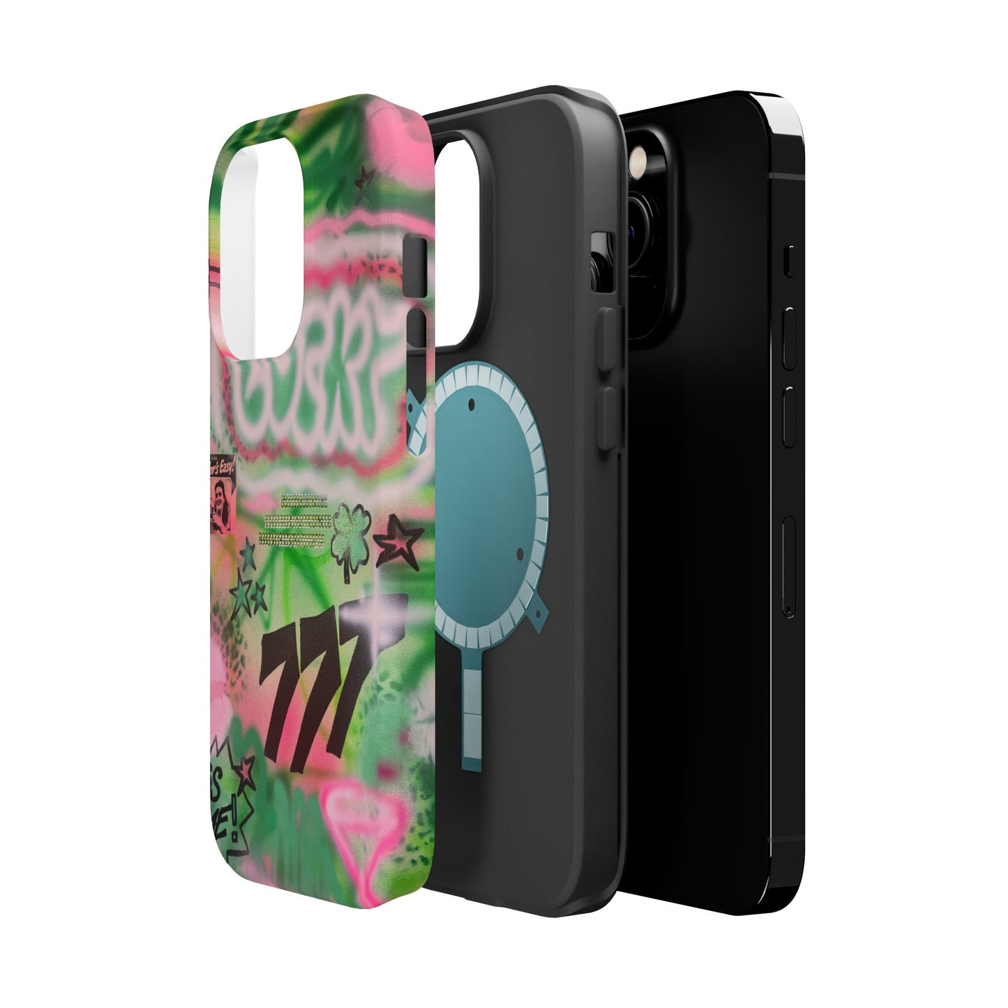 MagSafe "so lucky" airbrush iPhone case