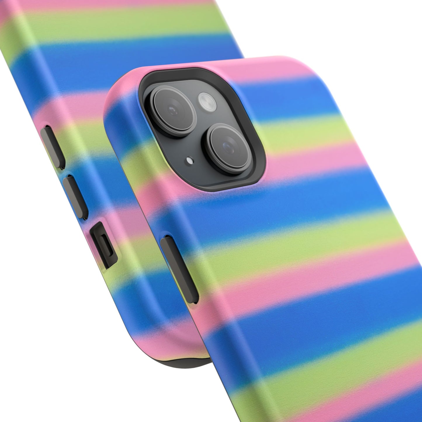 MagSafe "sherbet stripes" airbrush iPhone case