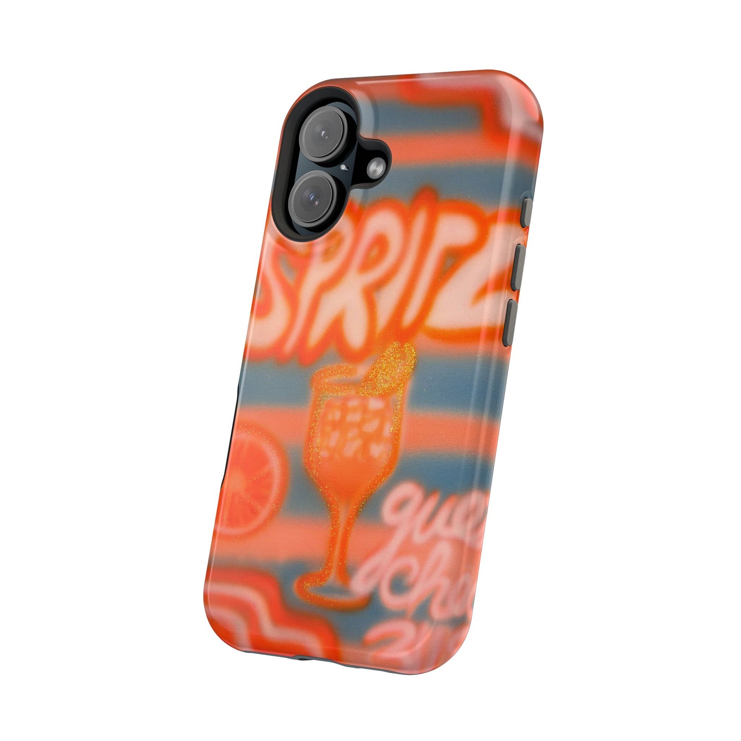 MagSafe "aperol spritz pt. 2" airbrush iPhone case