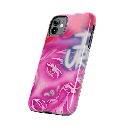 "girlz WRLD" airbrush iPhone case