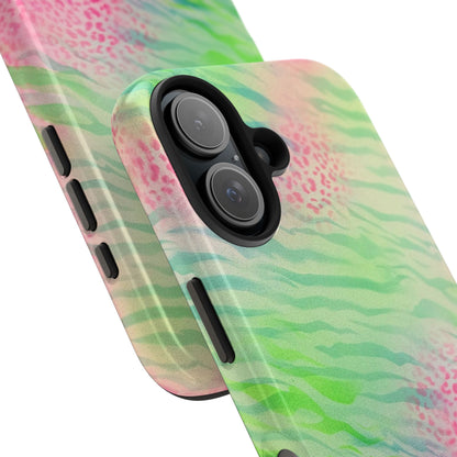 "teal cheetah" airbrush iPhone case