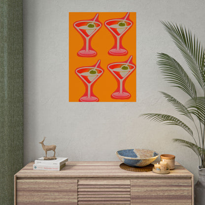 "shaken, not stirred" airbrush rolled print