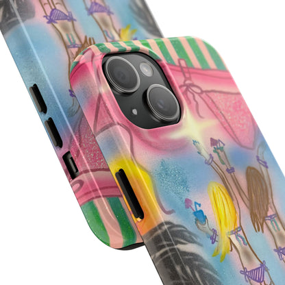 "kinis & tinis" airbrush iPhone case