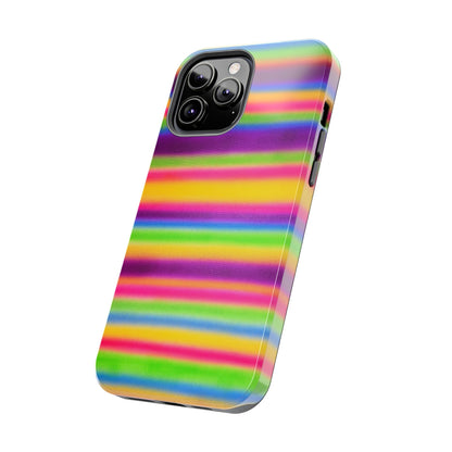 "colorful stripes" airbrush iPhone case