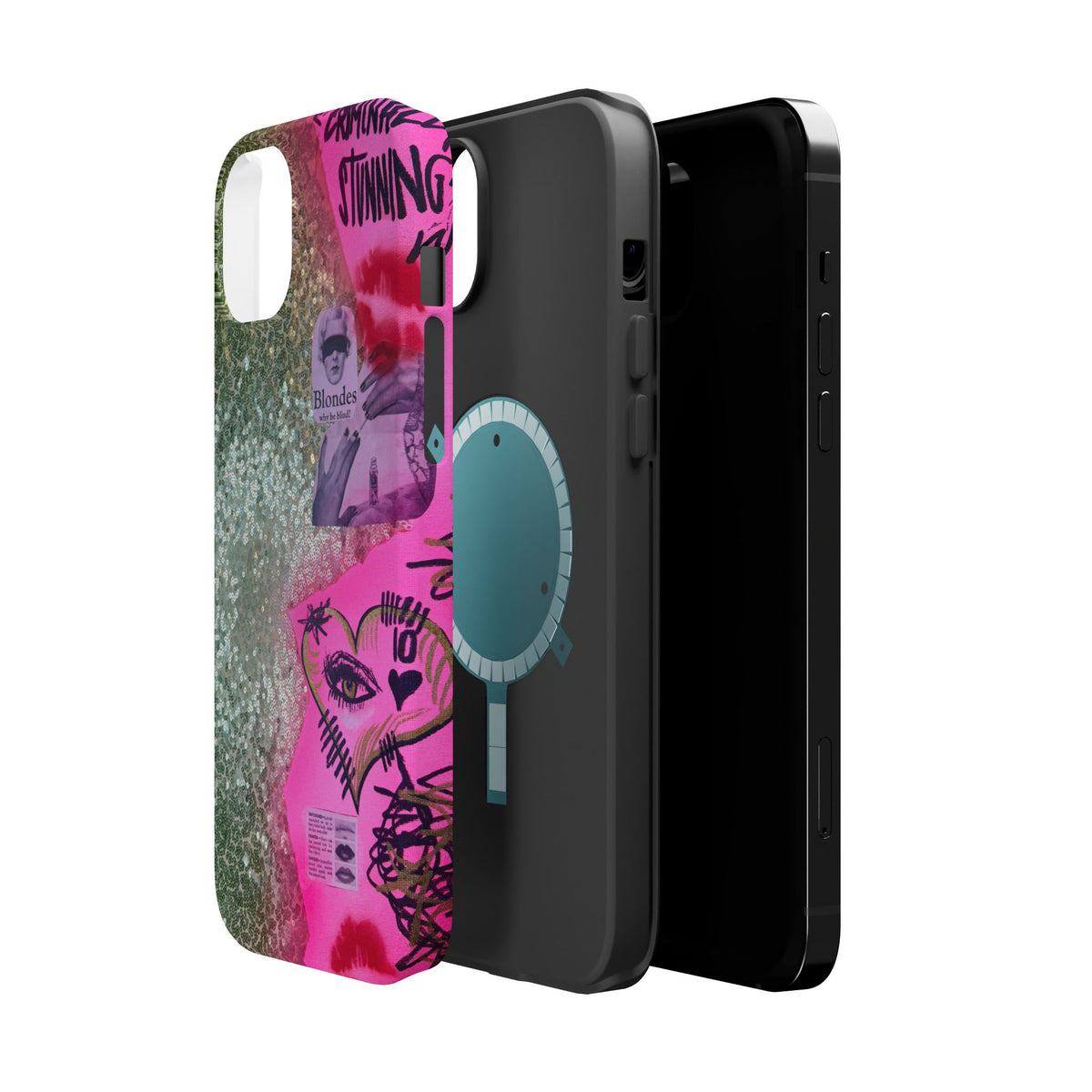 MagSafe "glitter gloss" airbrush iPhone case