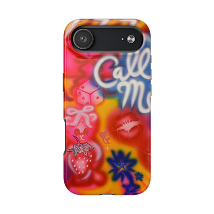 "CALL ME!" airbrush iPhone case