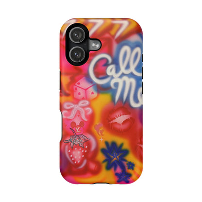 MagSafe "CALL ME!" airbrush iPhone case