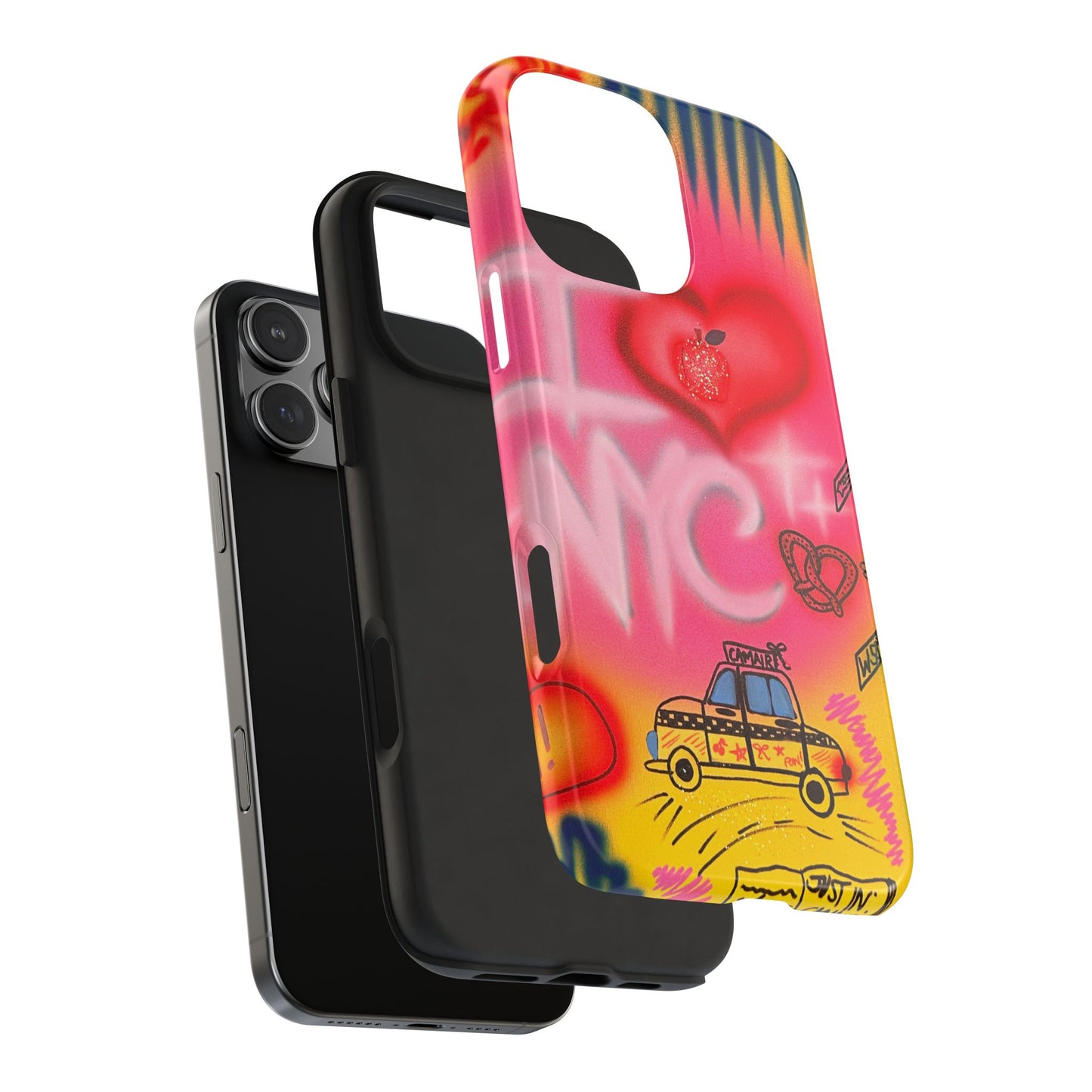 "in the city" airbrush iPhone case