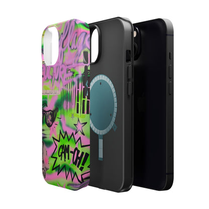 MagSafe "green camo" airbrush iPhone case
