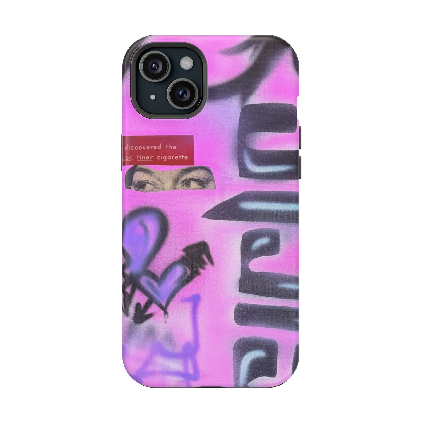 MagSafe "purple princess" airbrush iPhone case