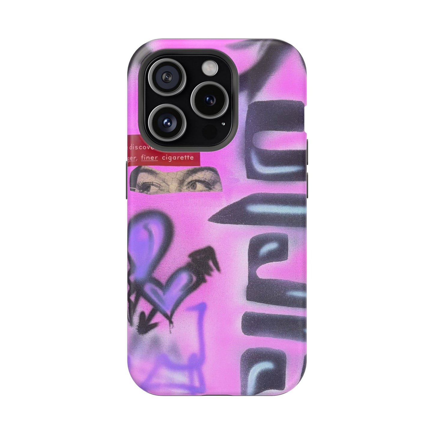 MagSafe "purple princess" airbrush iPhone case