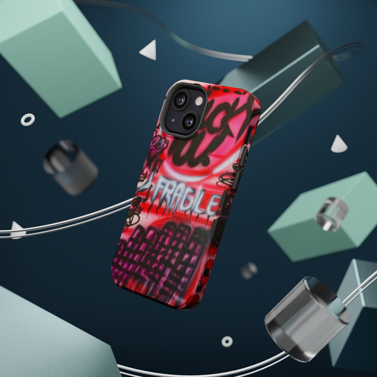 MagSafe "lucky you!" airbrush iPhone case