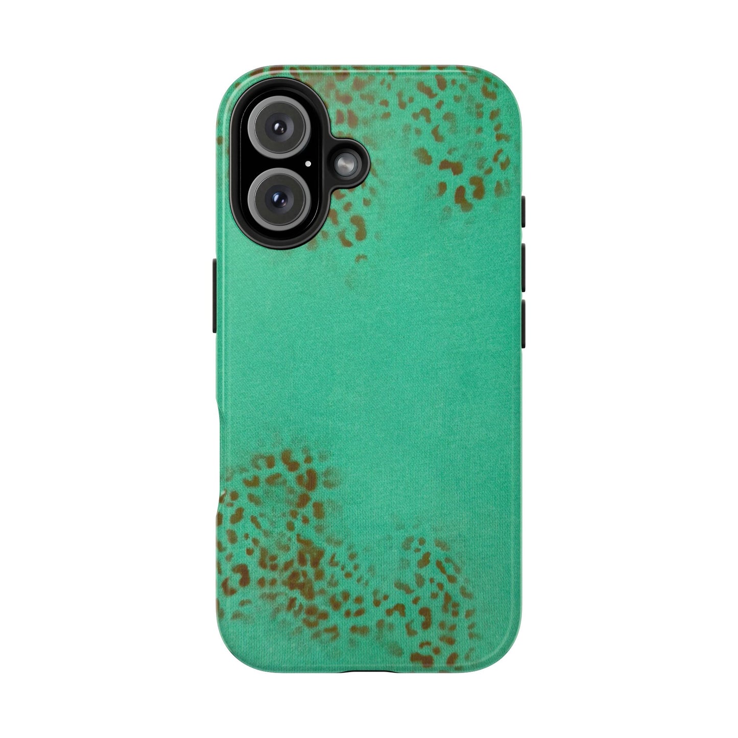 "teal cheetah" airbrush iPhone case