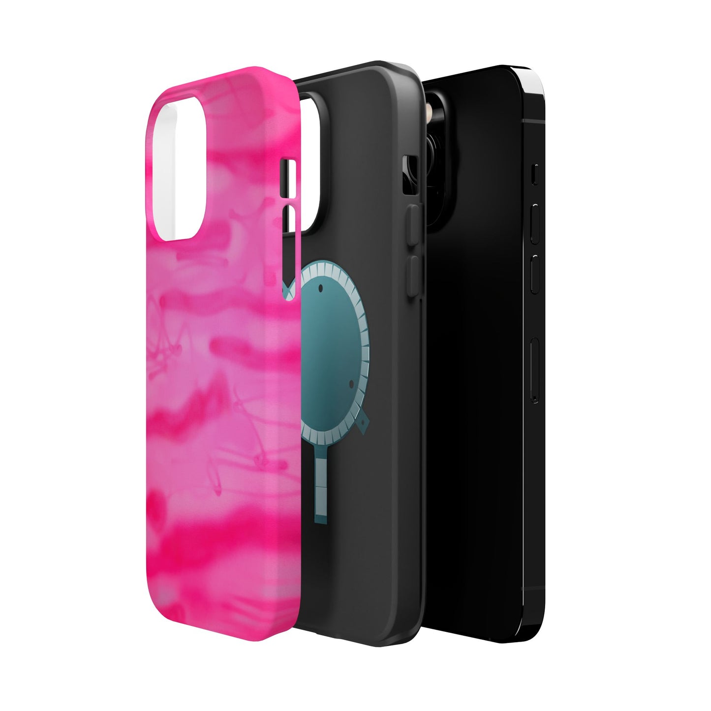MagSafe "pink camo" airbrush iPhone case