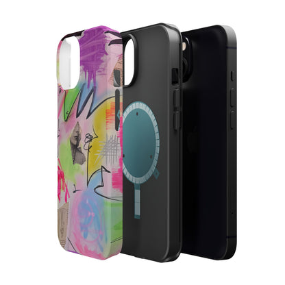 MagSafe "pastel static" airbrush iPhone case