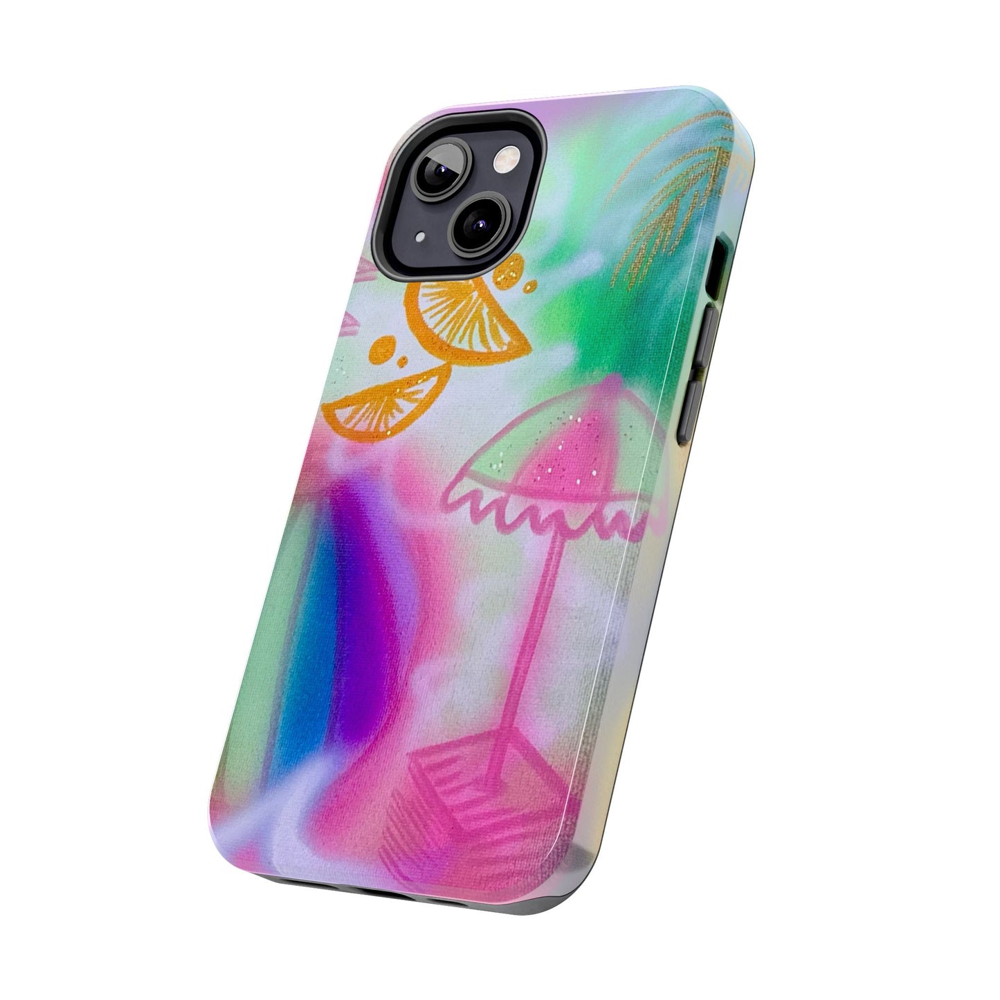 "on the beach" airbrush iPhone case