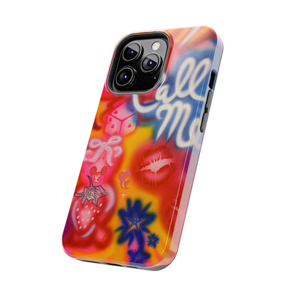 "CALL ME!" airbrush iPhone case