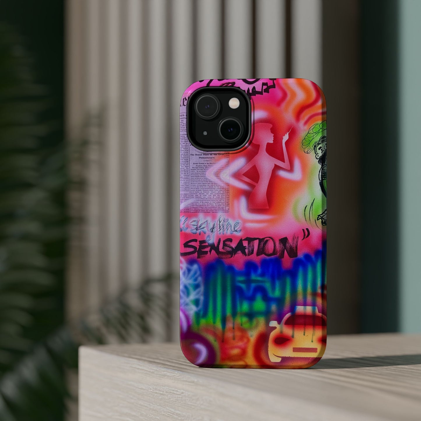 MagSafe "skyline sensation" airbrush iPhone case