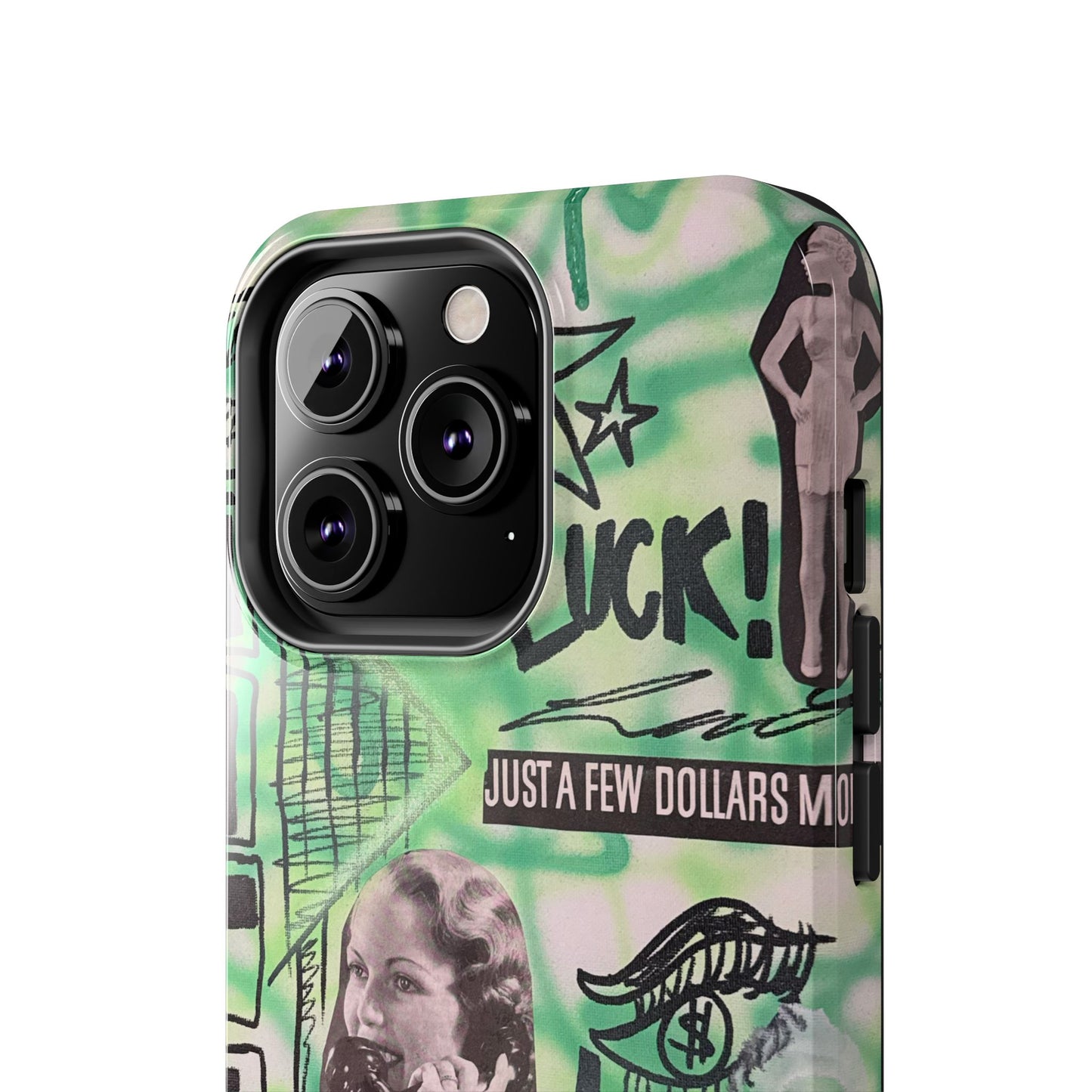 "lust over luck" airbrush iPhone case