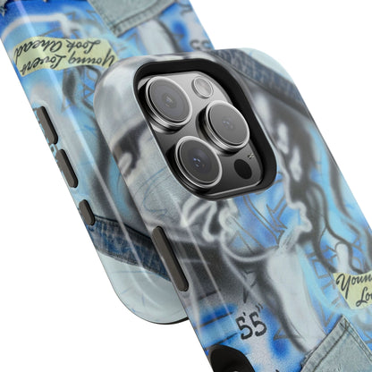 MagSafe "young lovers" airbrush iPhone case