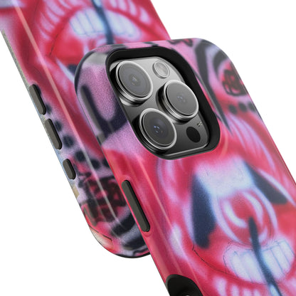 MagSafe "be happy, go lucky" Airbrush-iPhone-Hülle