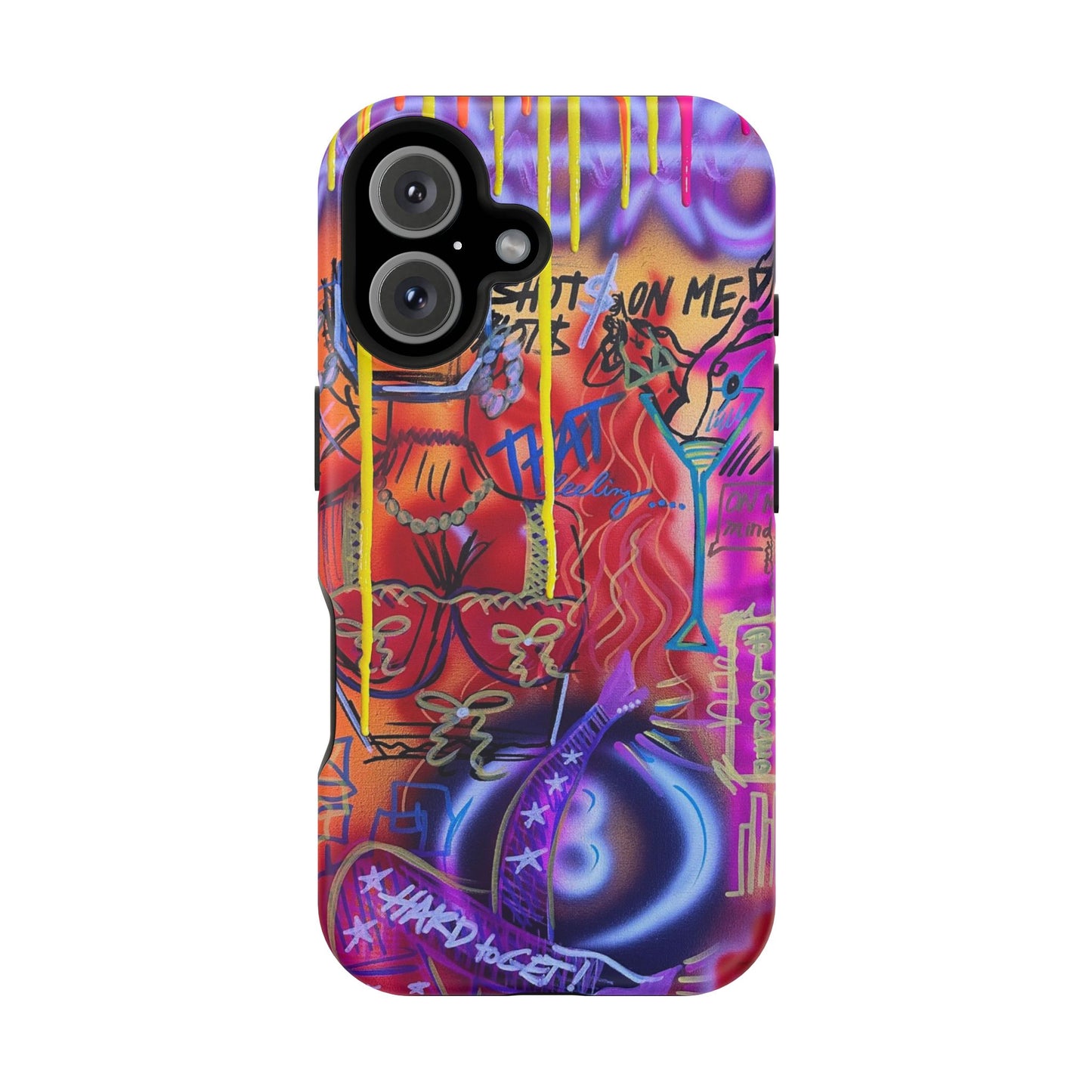 MagSafe "shots on me!" Airbrush iPhone Hülle