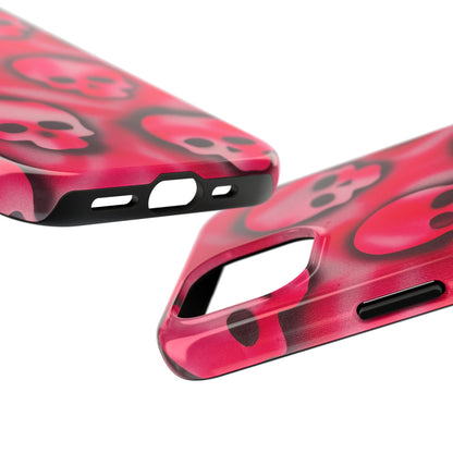 "pink skully" airbrush iPhone case