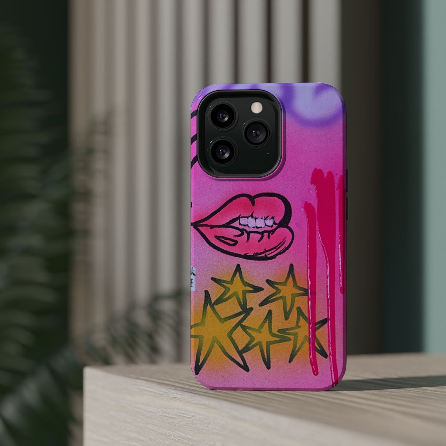MagSafe "star drip" airbrush iPhone case