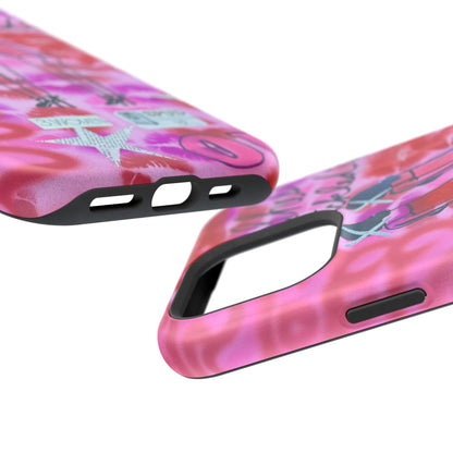 MagSafe "tickled pink" airbrush iPhone case