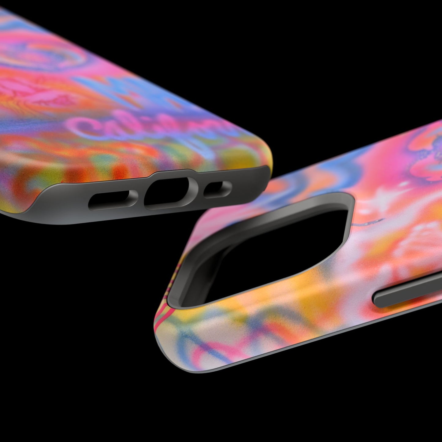 "mornings in malibu" MagSafe airbrush iPhone case