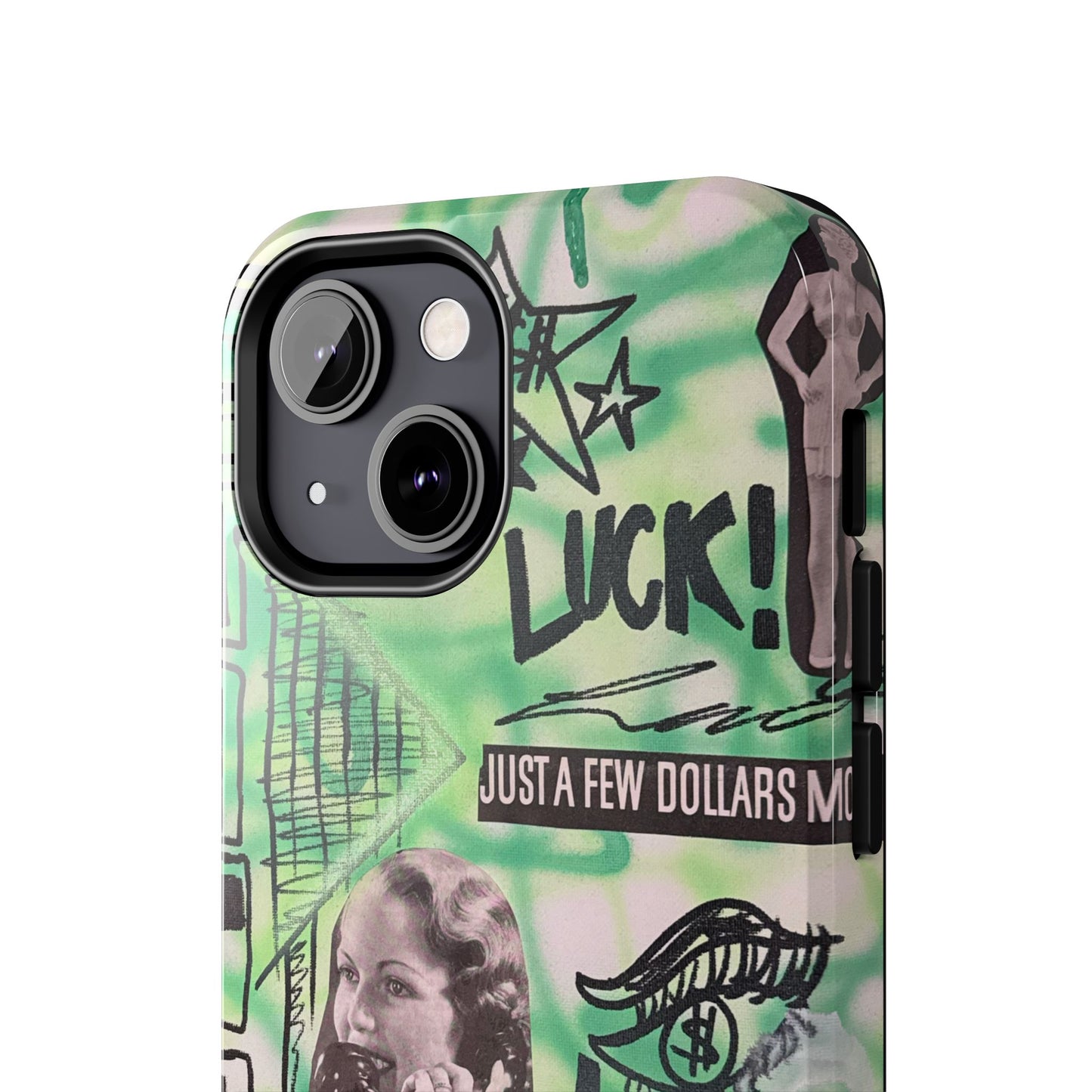 "lust over luck" airbrush iPhone case