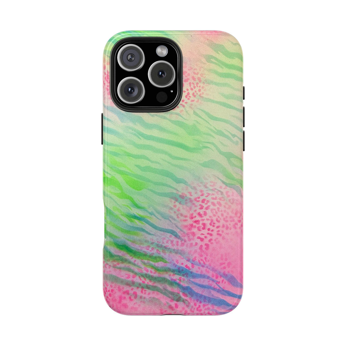 "teal cheetah" airbrush iPhone case