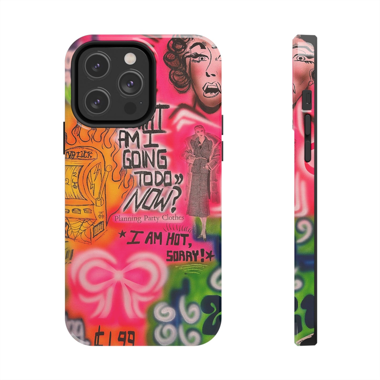 "out of luck" airbrush iPhone case