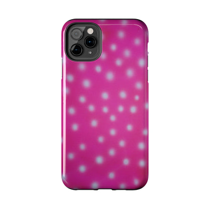 "bubblegum polka dot" airbrush iPhone case
