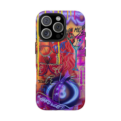 "shots on me" airbrush iPhone case