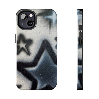 "black & white stars" airbrush iPhone case