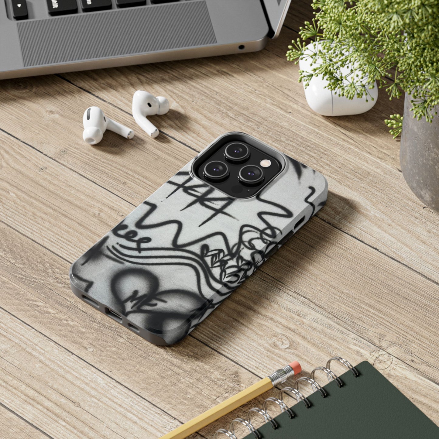 "444” airbrush iPhone case