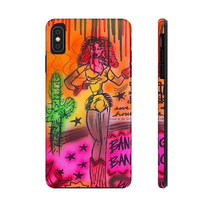 "wild, wild west" airbrush iPhone case