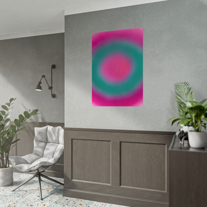 "watermelon swirl" airbrush rolled print
