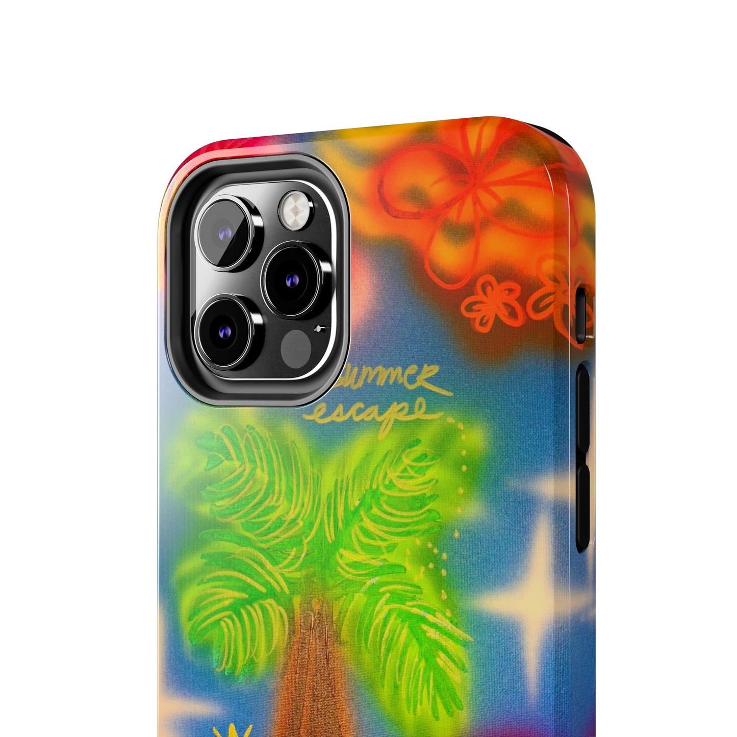 "neon blue palms" airbrush iPhone case