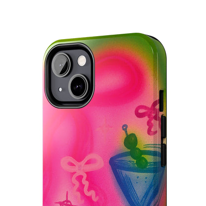 "bow martini" airbrush iPhone case